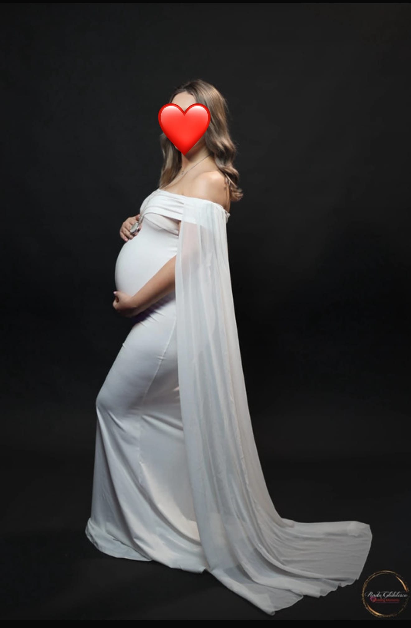 Rochie maternitate alba